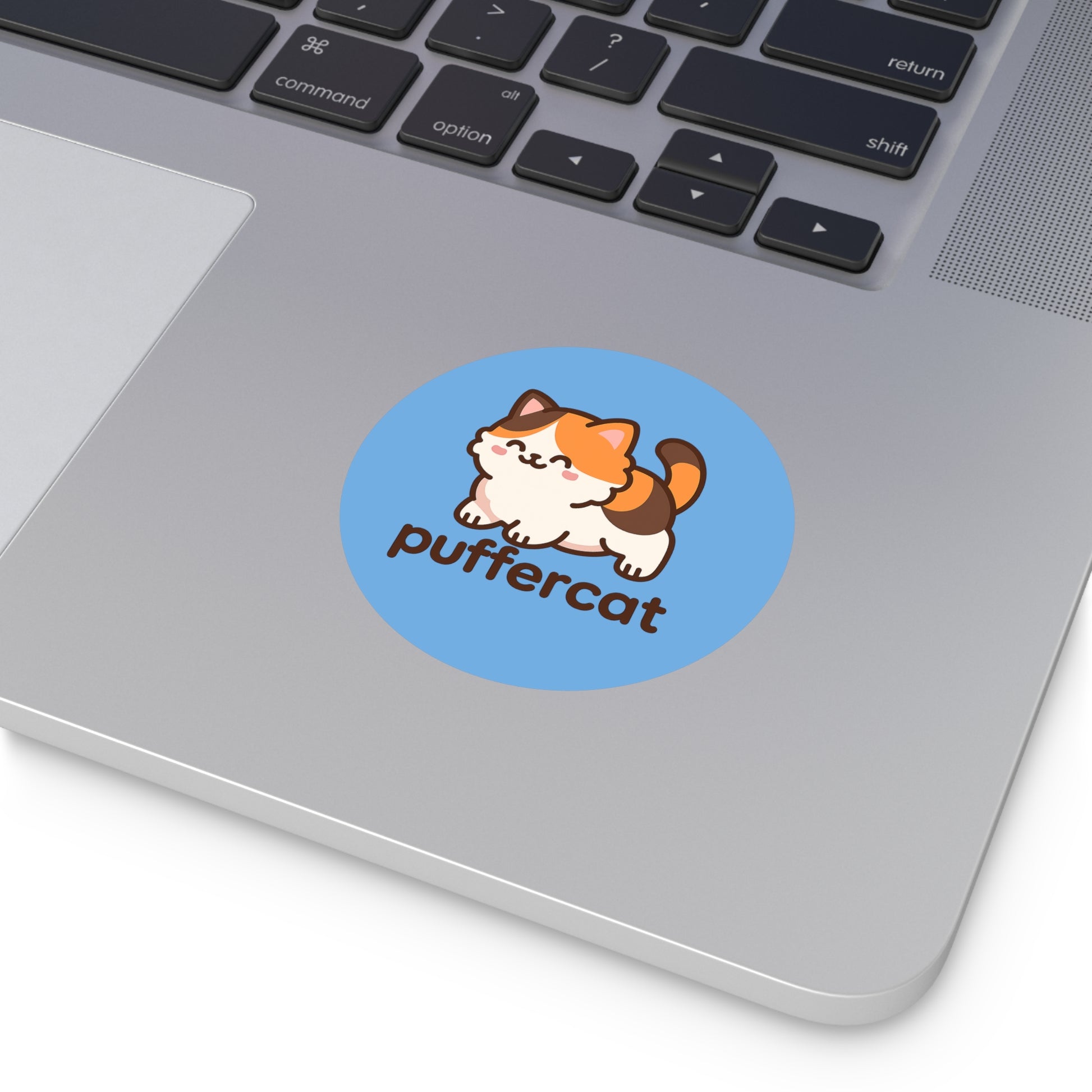 Cute Puffercat Vinyl Stickers