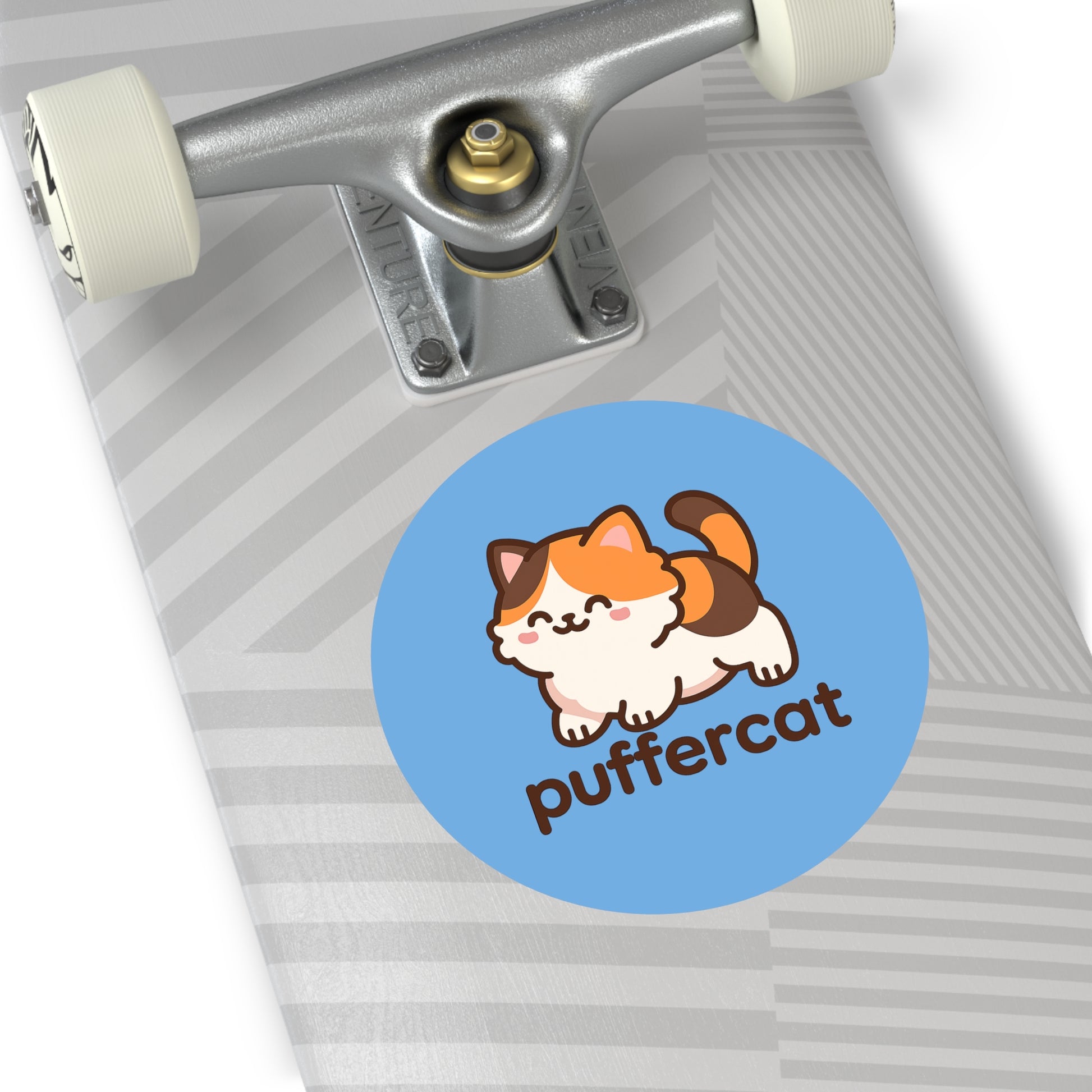 Cute Puffercat Vinyl Stickers