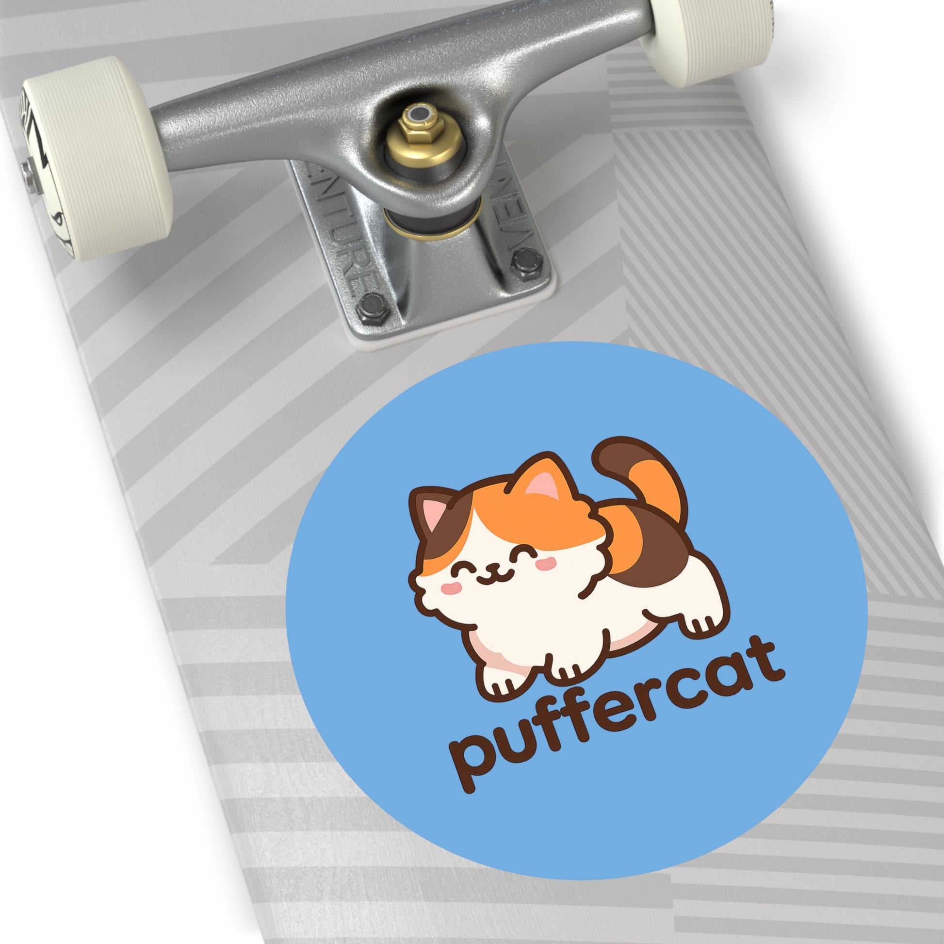 Cute Puffercat Vinyl Stickers