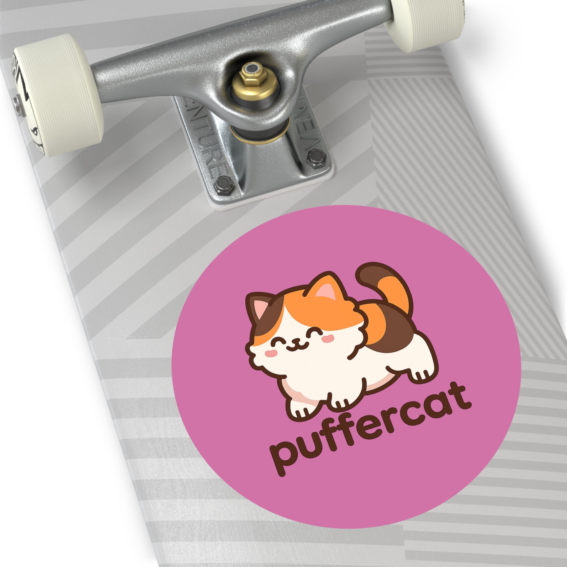 Cute Puffercat Vinyl Stickers