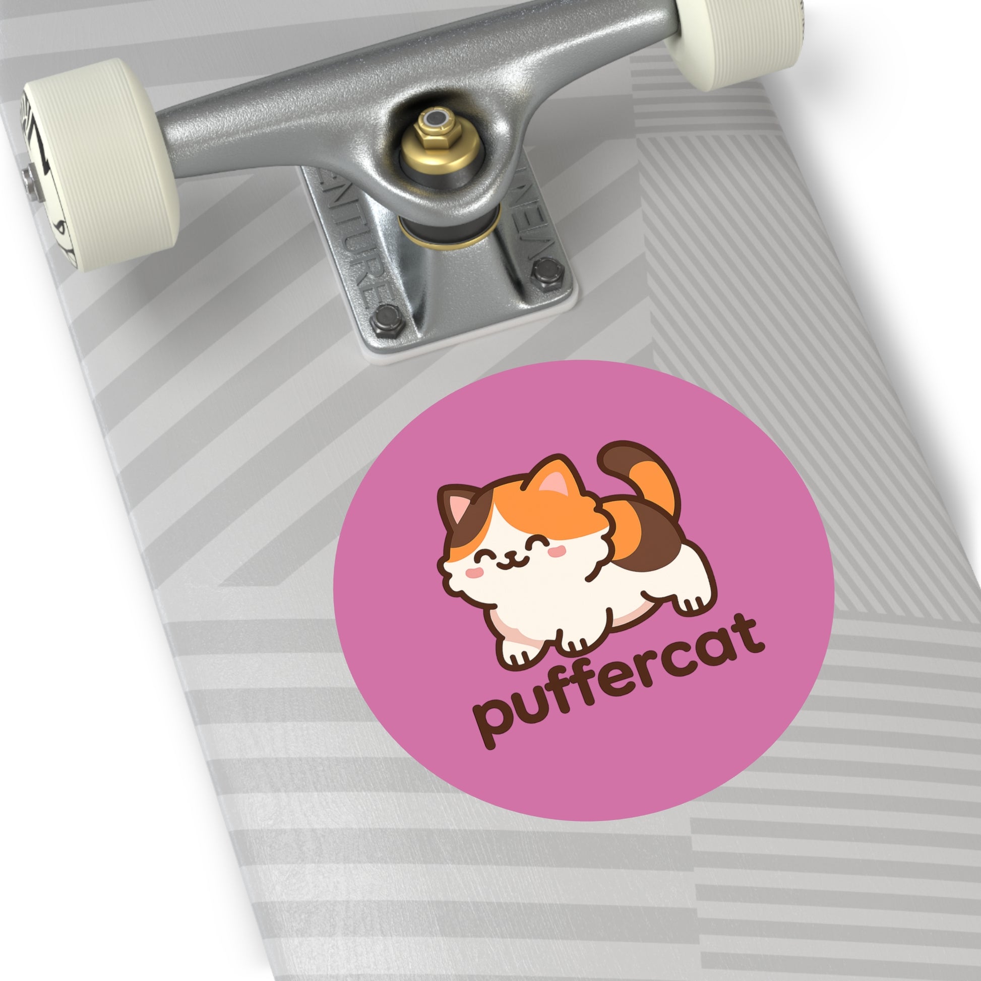 Cute Puffercat Vinyl Stickers