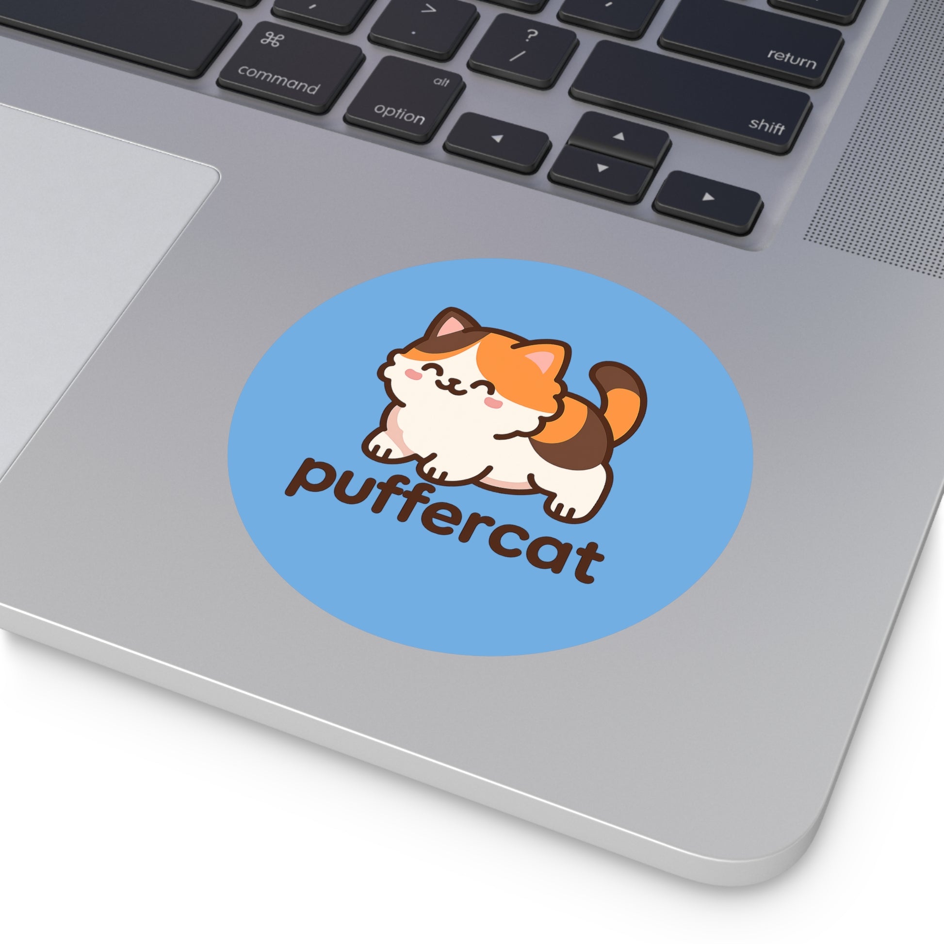 Cute Puffercat Vinyl Stickers