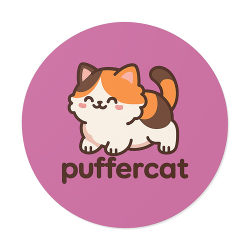Cute Puffercat Vinyl Stickers